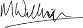 Signature of Mark Williamson, Chief Financial Officer